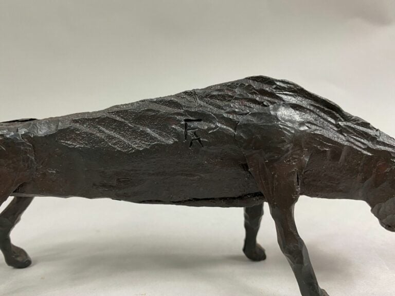 André FABRE (1920-2011) - Taureau - Sculpture en acier forgé - Années 1950/1960…