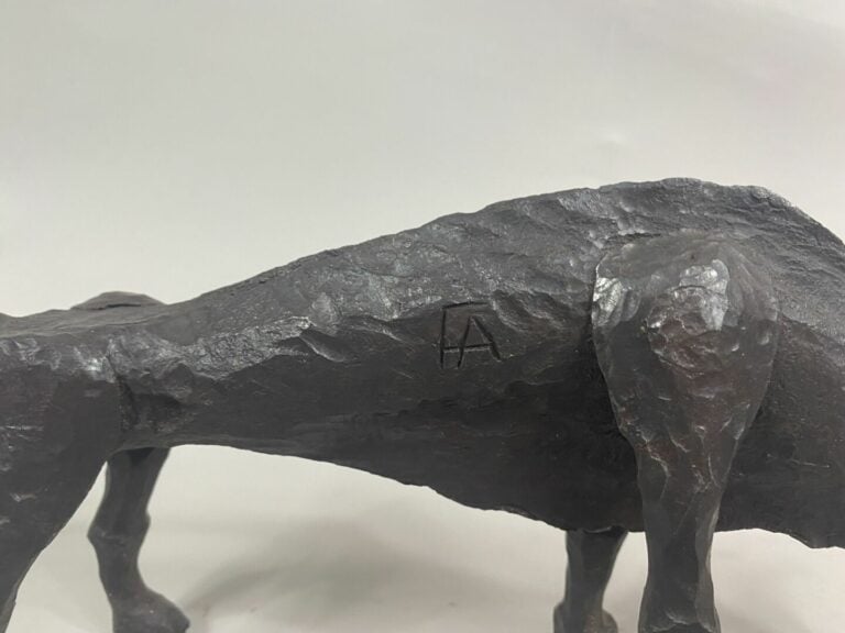 André FABRE (1920-2011) - Taureau - Sculpture en acier forgé - Années 1970 - 32…