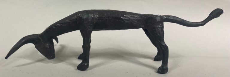 André FABRE (1920-2011) - Taureau - Sculpture en acier forgé - Années 1980 - 11…