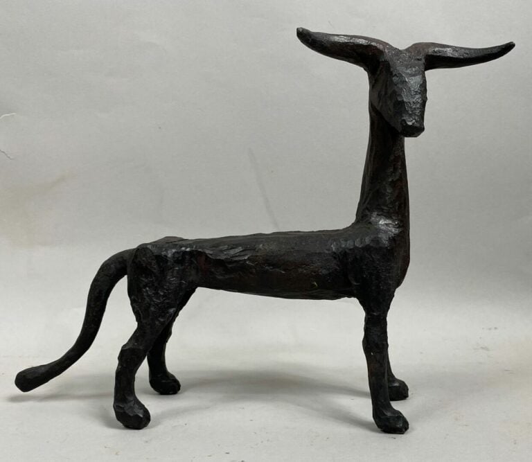 André FABRE (1920-2011) - Taureau - Sculpture en acier forgé - Années 1980 - 20…