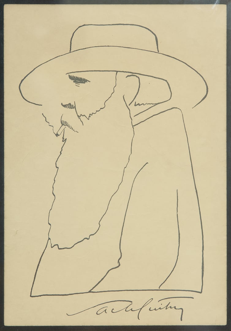 André MARCHAND (1907-1997). - Le Palais des Papes - Dessin au crayon sur papier…