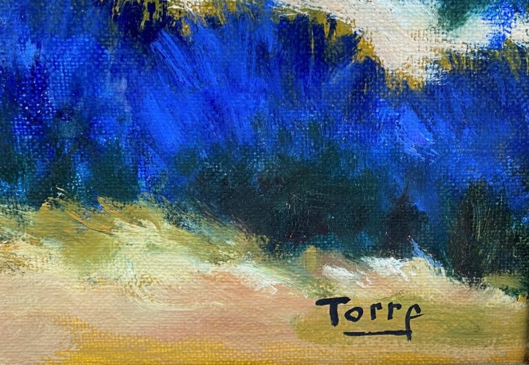 André TORRE (1929-1999) - Les lavandières - Huile sur toile, signée en bas à dr…
