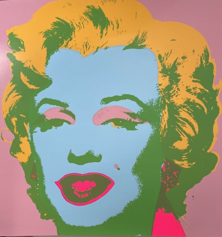 Andy WARHOL (1928-1987) Marylin Monroe - Sérigraphie, en couleurs, au dos tampo…