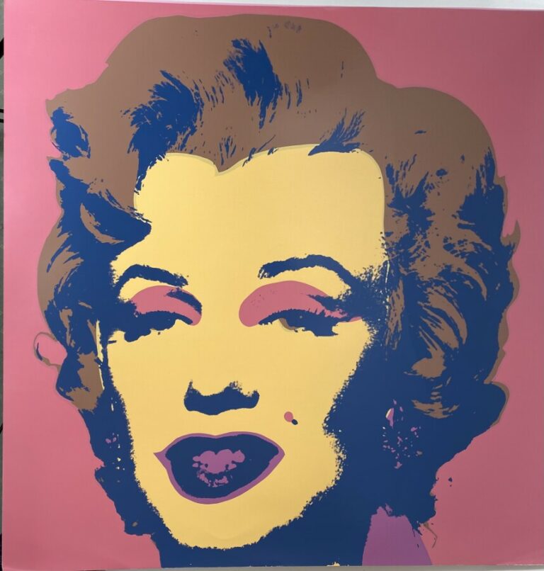 Andy WARHOL (1928-1987) Marylin Monroe - Sérigraphie, en couleurs, au dos tampo…