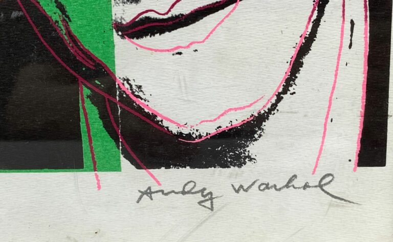 Andy WARHOL (1928-1987) - Portrait de Gérard Depardieu - Sérigraphie, signée en…