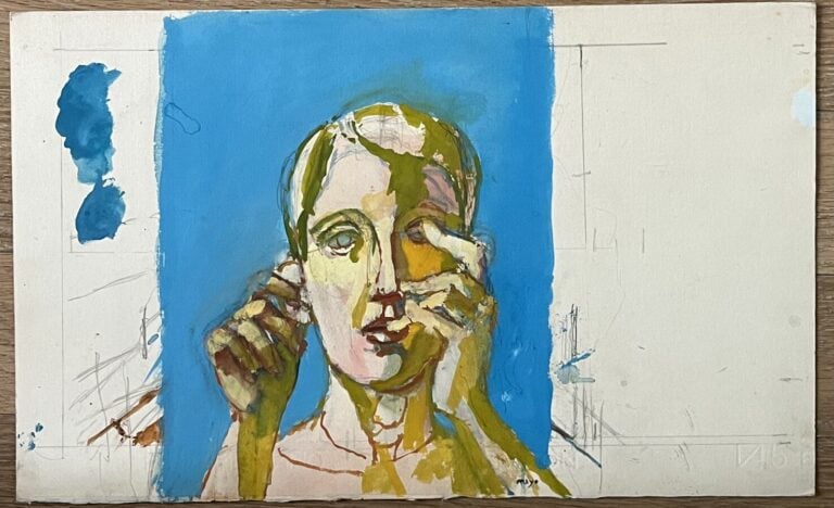 Antoine MAYO (1905-1990) - Nu - Gouache sur papier, cachet de la signature en b…