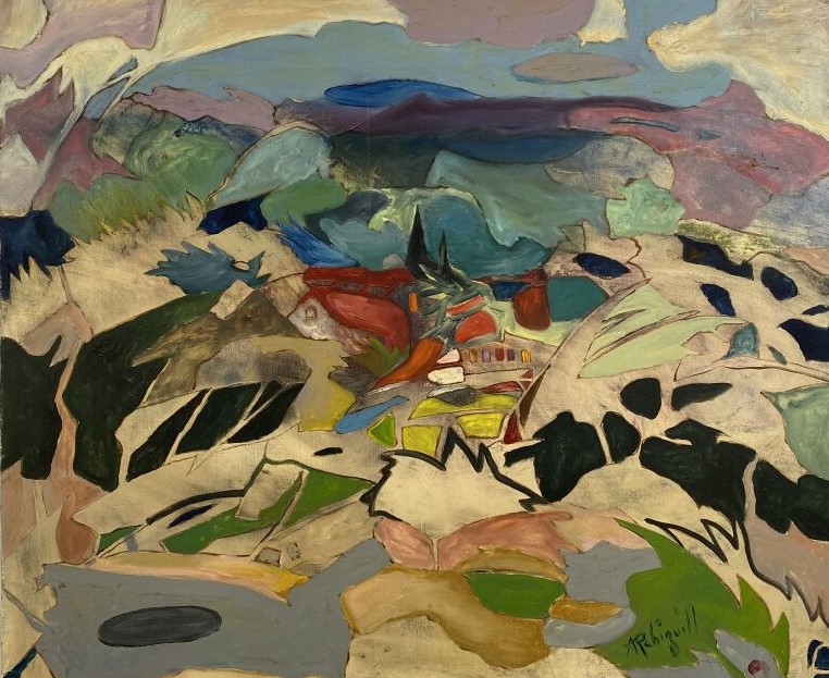 ARCHIGUILLE (1932-2017) - Allusion à un paysage n°20 - Huile sur toile, signée…
