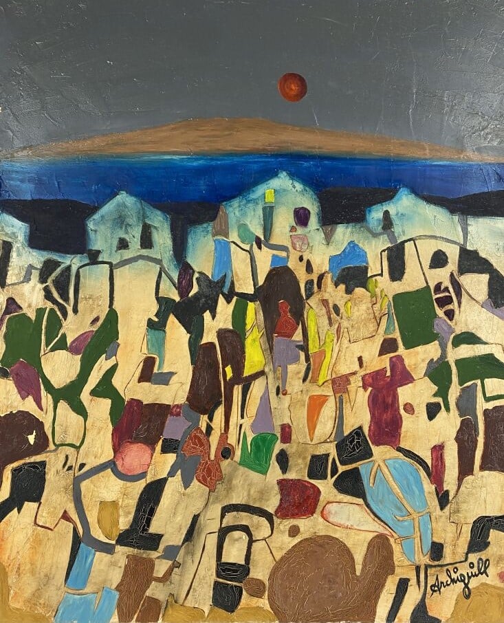 ARCHIGUILLE (1932-2017) - Avant la tempête - Huile sur toile, signée en bas à d…