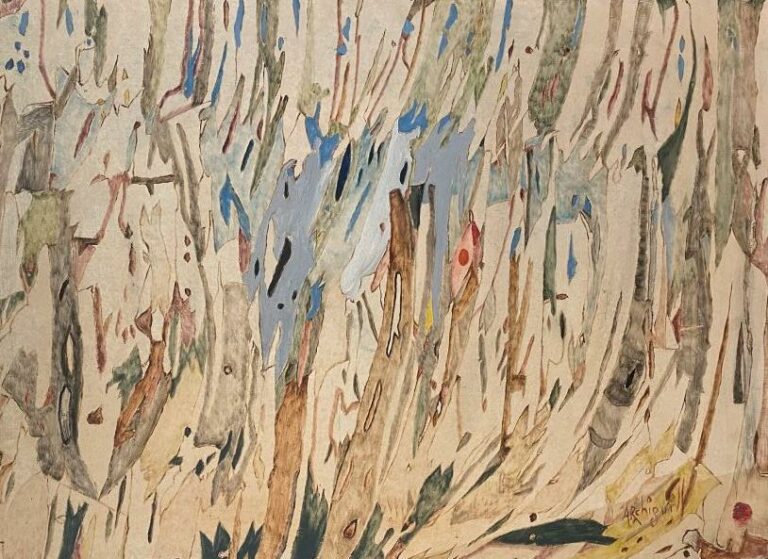 ARCHIGUILLE (1932-2017) - Eaux & forets n°5 Huile sur toile, signée en bas à dr…