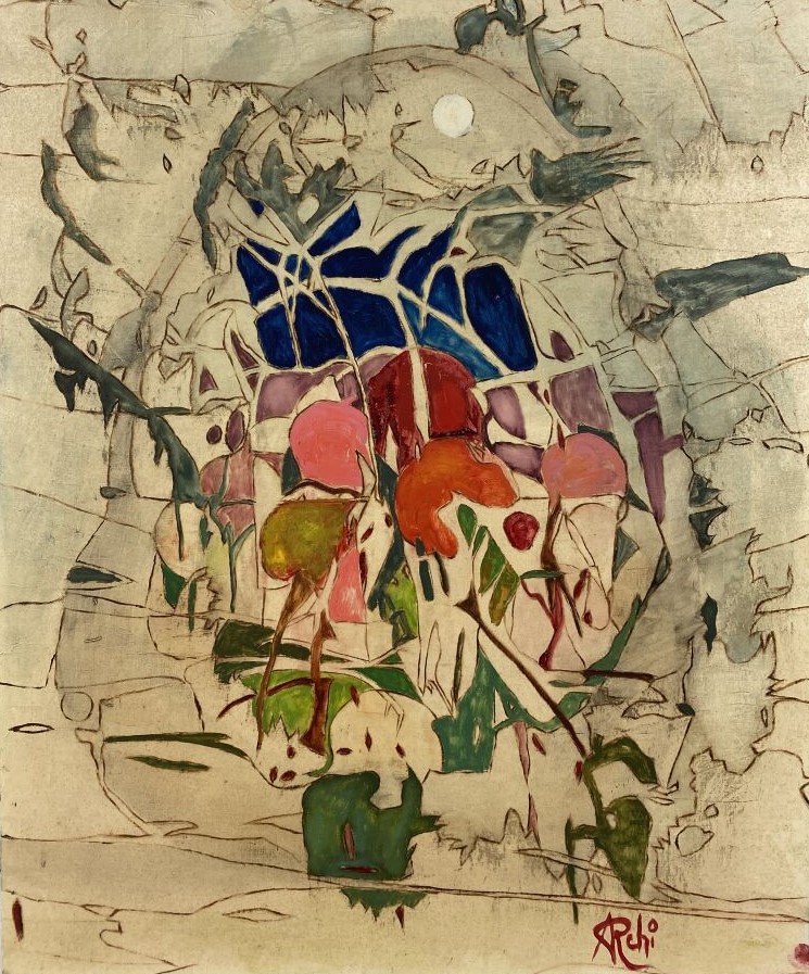 ARCHIGUILLE (1932-2017) - Fruits II - Huile sur toile, signée en bas vers la dr…
