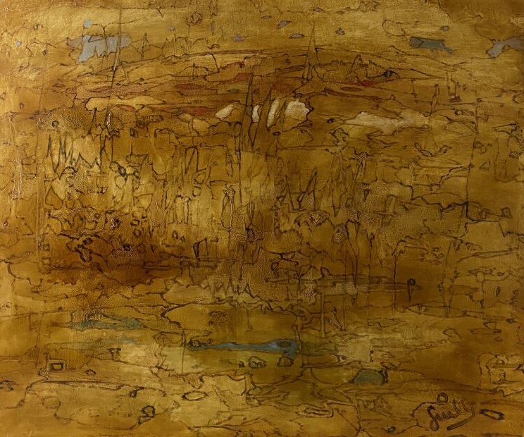 ARCHIGUILLE (1932-2017) - "I.G.C" - Huile sur toile, signée en bas à droite - C…