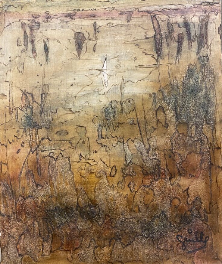 ARCHIGUILLE (1932-2017) - La crique - Huile sur toile, signée en bas à droite -…