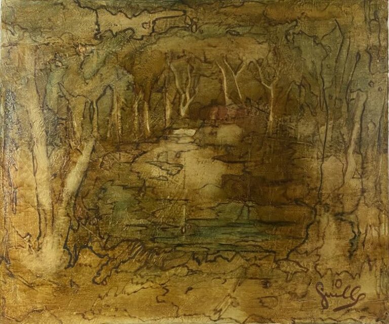 ARCHIGUILLE (1932-2017) - Petite clairière - Huile sur toile, signée en bas à d…