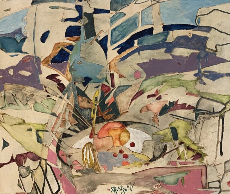 ARCHIGUILLE (1932-2017) - Repas - Huile sur toile, signée en bas au centre - Ti…