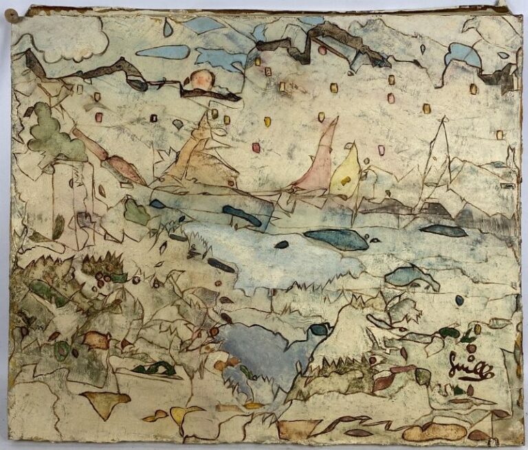 ARCHIGUILLE (1932-2017) - Val fleuri - Huile sur toile, signée en bas à droite…