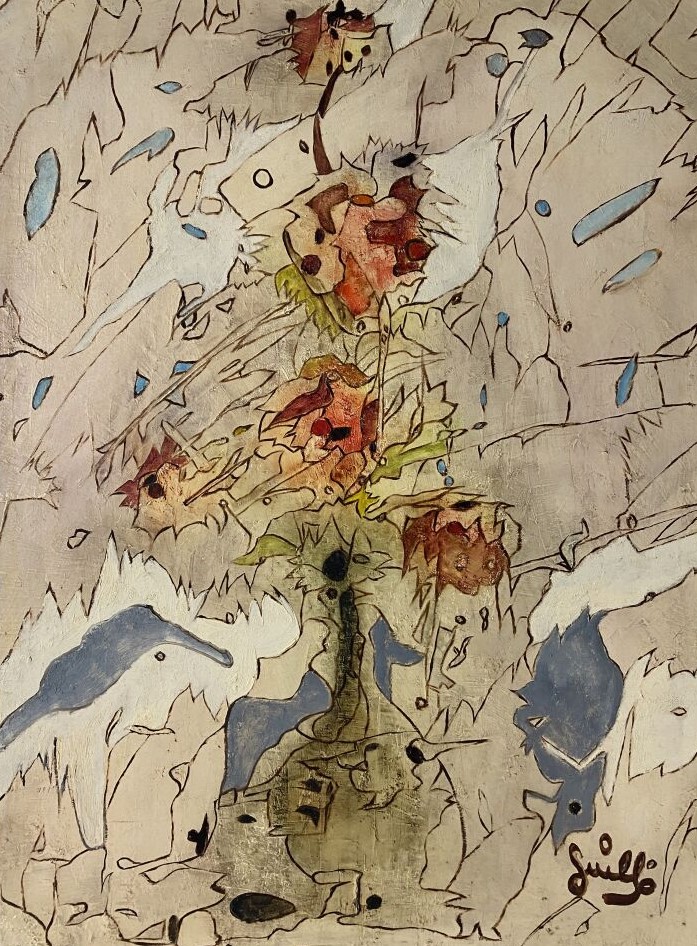 ARCHIGUILLE (1932-2017) - Vase de fleurs Huile sur toile, signée en bas à droit…