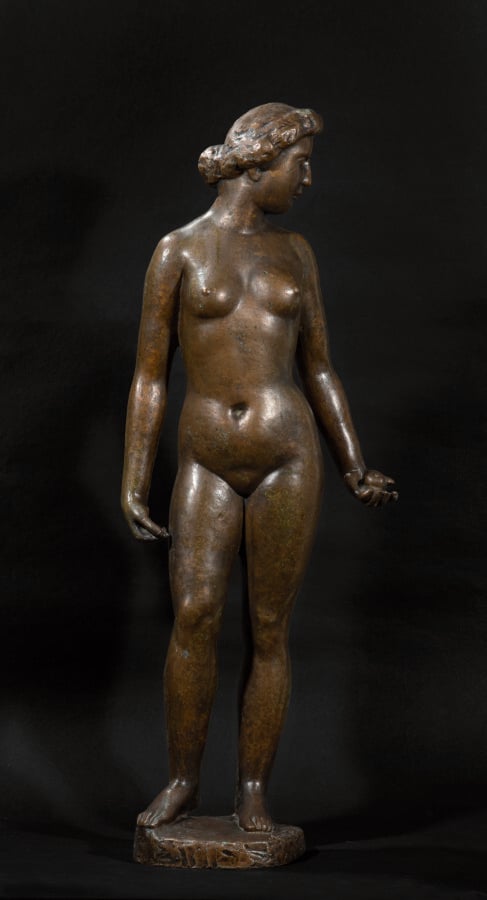 Aristide MAILLOL (1861-1944) - Eve à la pomme - Modèle créé en 1899, notre bron…