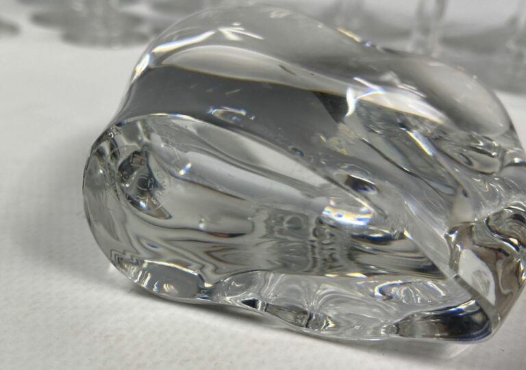 BACCARAT - Partie de service de verres, modèle Cassino, en cristal taillé compr…