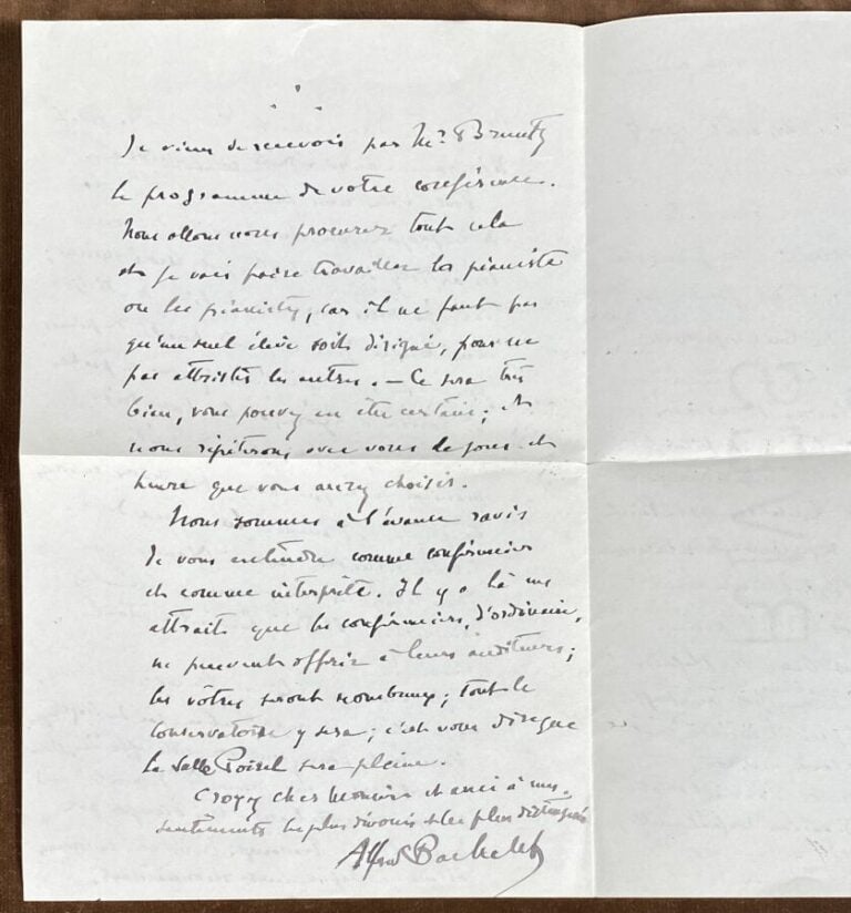 Bachelet, Alfred L.a.s. - Lettre datée de 1928.