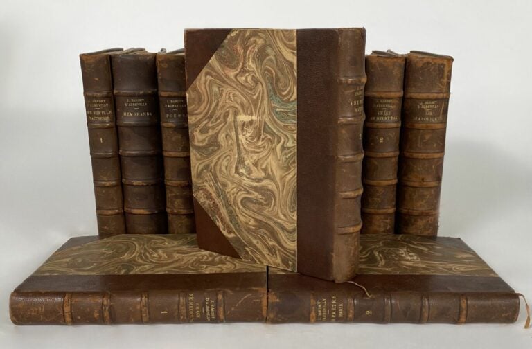 Barbey d'Aurevilly - OEuvres - Bernouard - 13 vol in-8 reliures frottées
