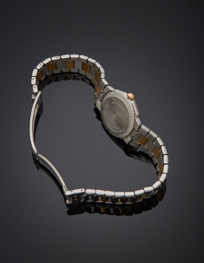 BAUME & MERCIER - BRACELET MONTRE ronde de dame, modèle "Riviera" en or jaune (…