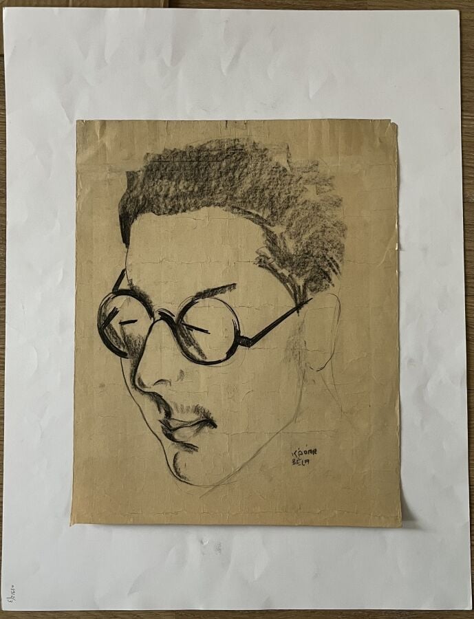 Béla KADAR (1877-1956) - Portait du compositeur Paul Arma (Imré Weisshaus) - Fu…