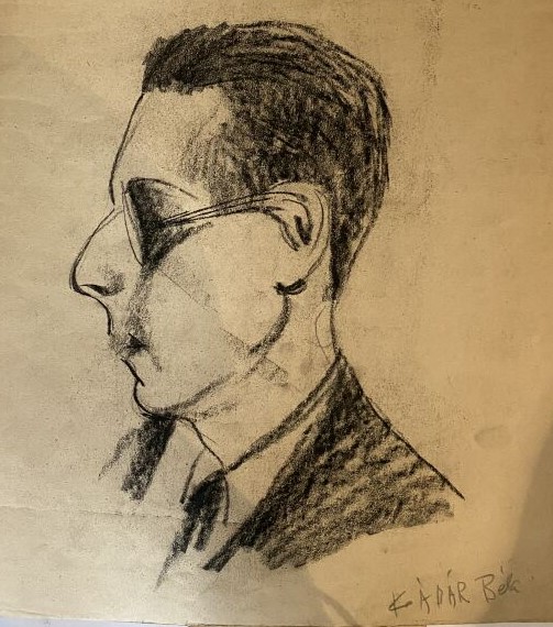 Béla KADAR (1877-1956) - Portrait du compositeur Paul Arma (Imré Weisshaus) - F…
