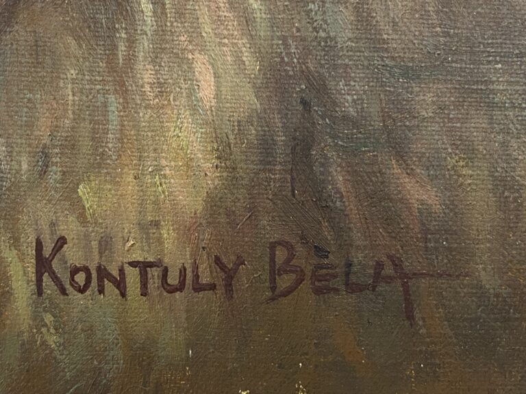 Bela KONTULY (1904-1983) - Femme nue allongée de dos - Huile sur toile signée e…