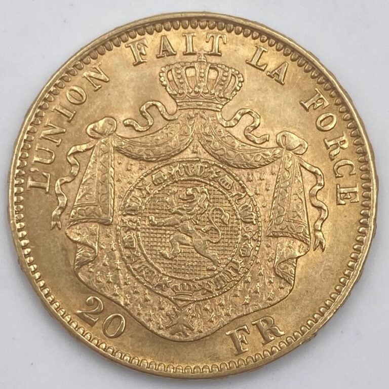 BELGIQUE - Une pièce de 20 Francs en or de type « Léopold II» - 1875 - SUP - Po…
