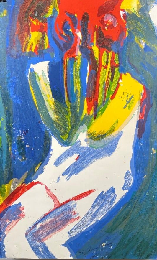 Bengt LINDSTRÖM (1925-2008) - Composition - Lithographie en couleurs, signée et…