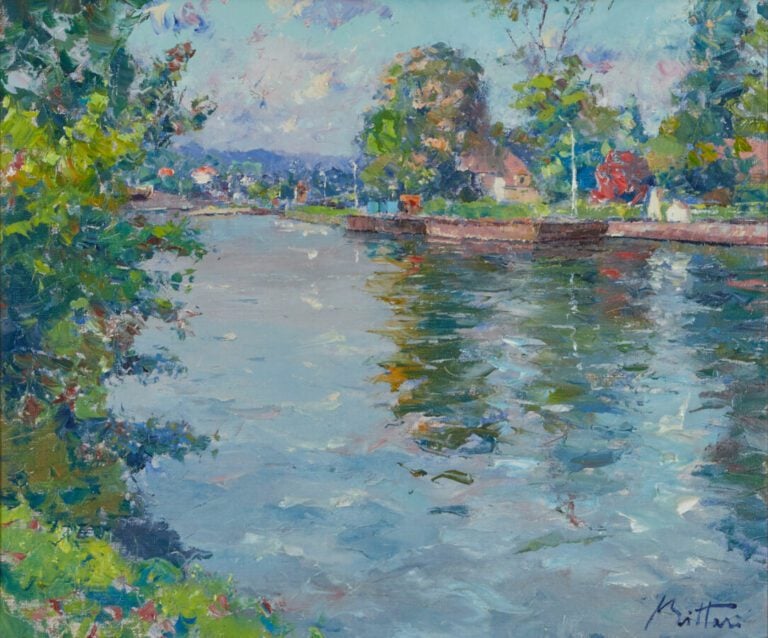 BITTAR Pierre (né en 1934) - "Fraîcheur matinale" - Huile sur toile signée en b…