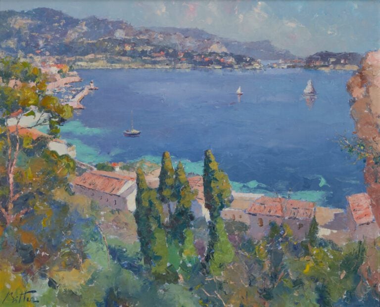 BITTAR Pierre (né en 1934) - "La barque solitaire" - Huile sur toile signée en…