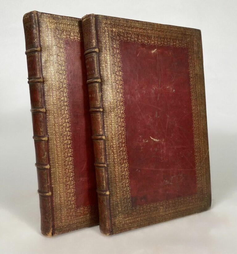 Boileau - OEuvres - Amst.Mortier,1718 - 2 vol in-8 pl veau
