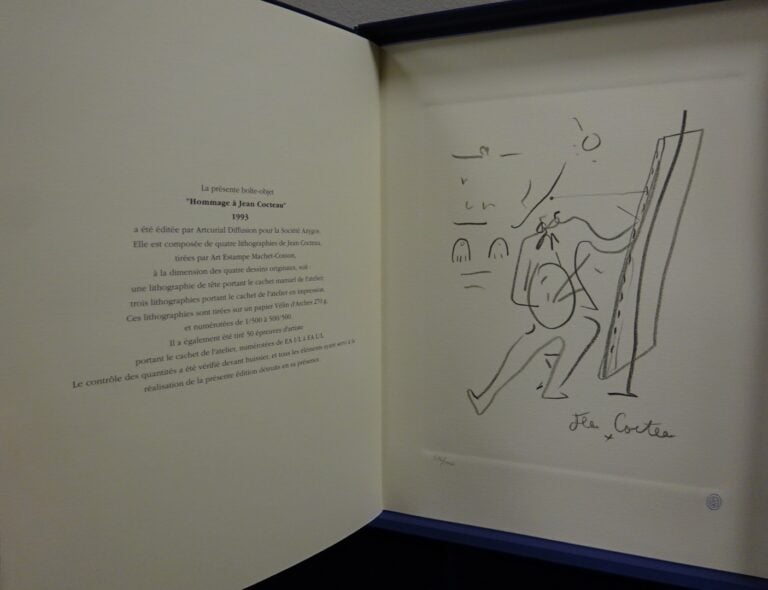 Boîte-objet "Hommage à Jean Cocteau", 1993, éditions Artcurial, comprenant quat…