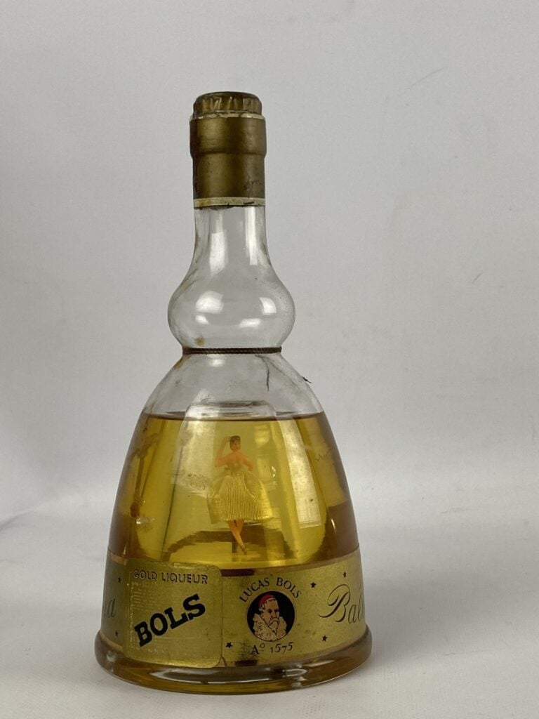 BOLS BALLERINA BOTTLE - Gold liqueur, Eau de vie de Danzig. - Bouteille formant…