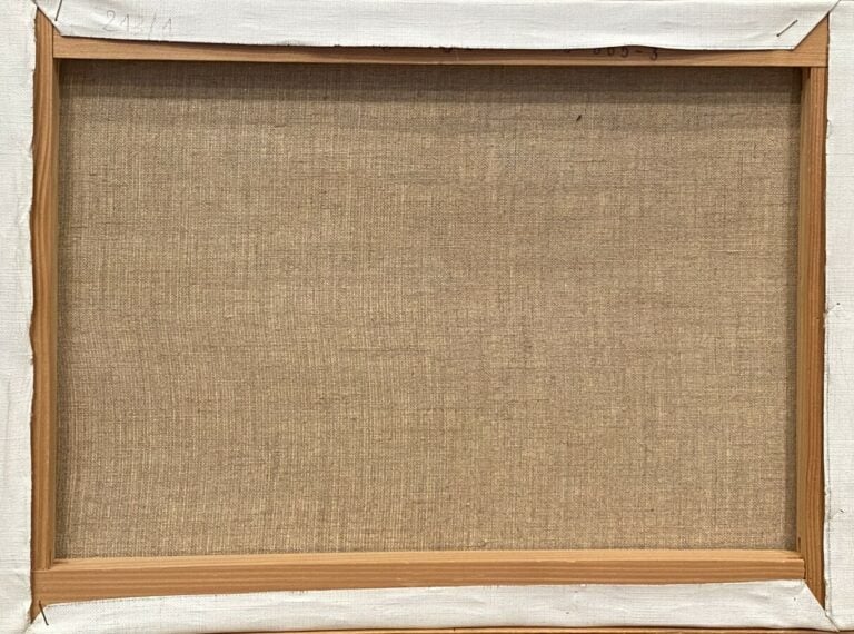 Bord de mer ; nature morte ; paysage - Deux huile sur toiles et une sur carton…