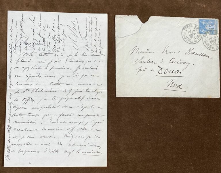 Bordes, Charles L.a.s. - Lettre à Ernest Chausson.