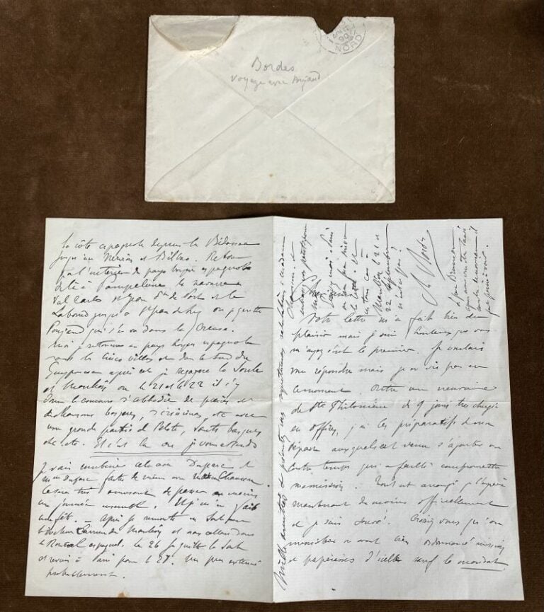 Bordes, Charles L.a.s. - Lettre à Ernest Chausson.