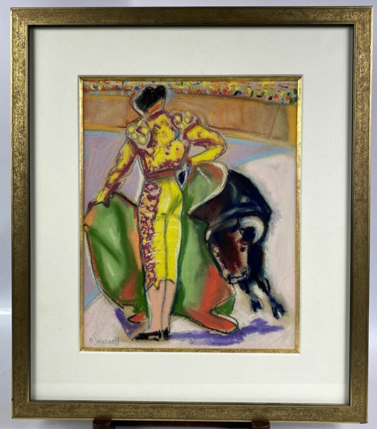 Boris SMIRNOFF (1895-1976) - Toréador - Pastel sur papier, signé en bas à gauch…