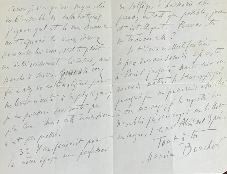 Bouchor, Maurice L.a.s. - 2 lettres.