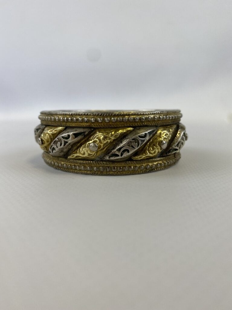 Bracelet marocain "Shams wa Qmar" / "Lune et Soleil" - En argent (min. 800) mou…