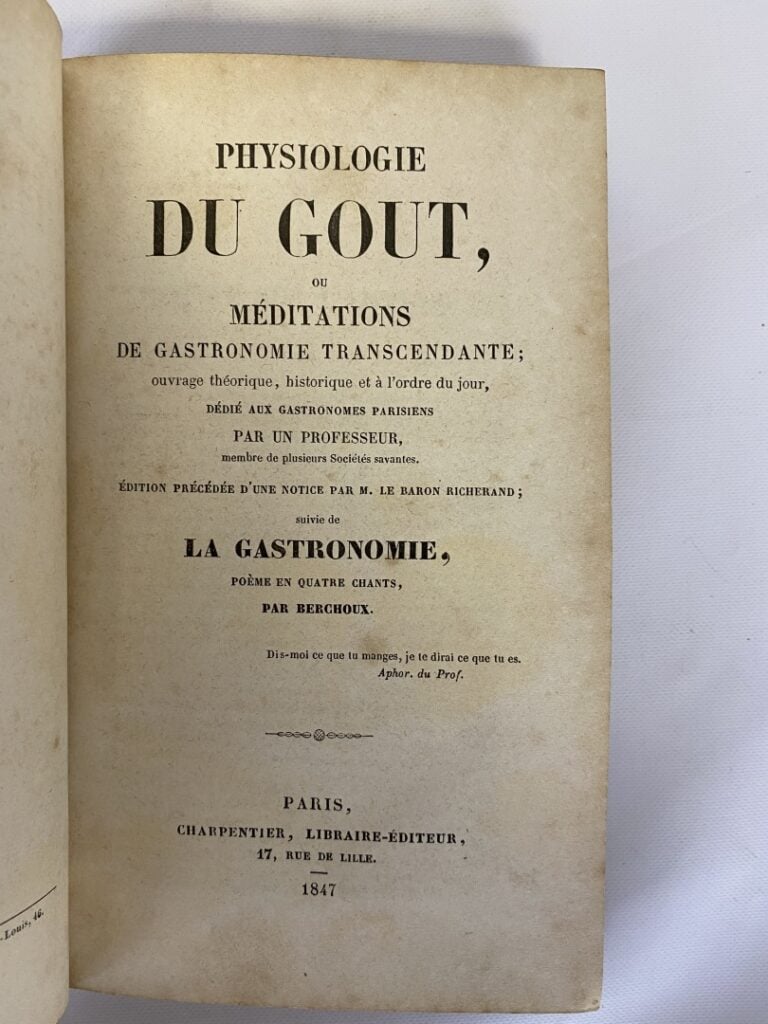Brillat-Savarin : - Physiologie du gout ou méditations de gastronomie transcend…