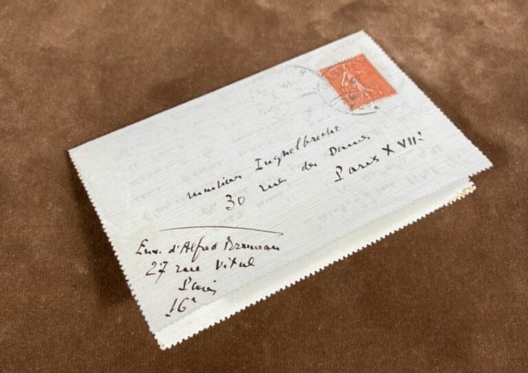 Bruneau, Alfred 3 L.a.s. - 3 lettres, dont l'une de 1903, l'autre de1933 et 1 c…