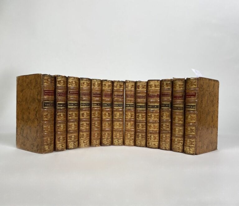 Buffon - Histoire Naturelle - P., imp. Royale, 13 vol.in-12 pl veau