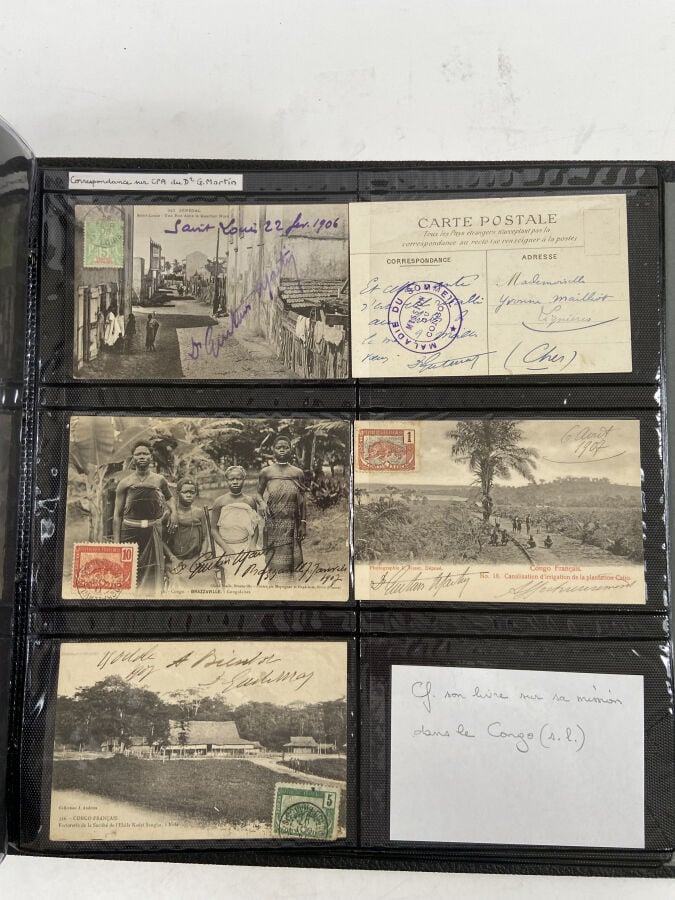 CARTES POSTALES Classeur : EXPLORATEURS - MISSION MOLL - - Pierre Savorgnan de…