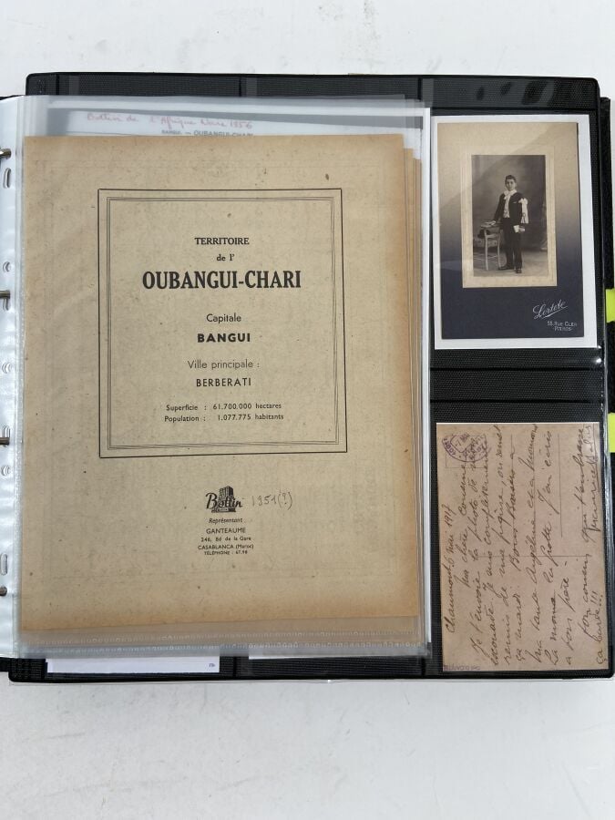 CARTES POSTALES Classeur : Oubangui-Chari. - - Suzy, M. Balard, Arrivée du géné…