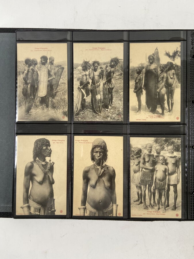 CARTES POSTALES - CONGO Classeur : - - C.F.C.O. : Environ 11 cartes postales. -…