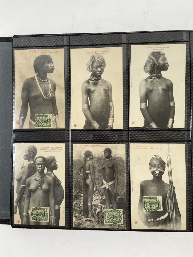 CARTES POSTALES - CONGO Classeur : - - C.F.C.O. : Environ 11 cartes postales. -…