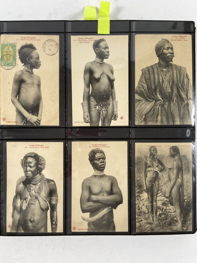 CARTES POSTALES - CONGO Classeur : - - J. AUDEMA : environ 130 cartes postales…