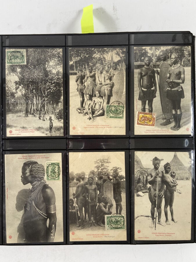 CARTES POSTALES - CONGO Classeur : - - J. AUDEMA : environ 130 cartes postales…